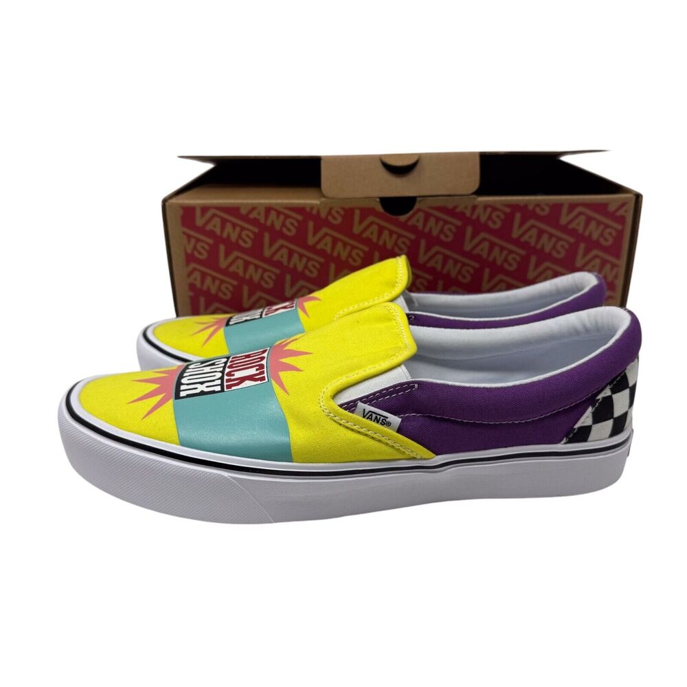 DS 2018 Vans Slip-On Lite ROCK SHOX Retro CUSTOM SAMPLE checkerboard supreme 11 - Picture 3 of 7